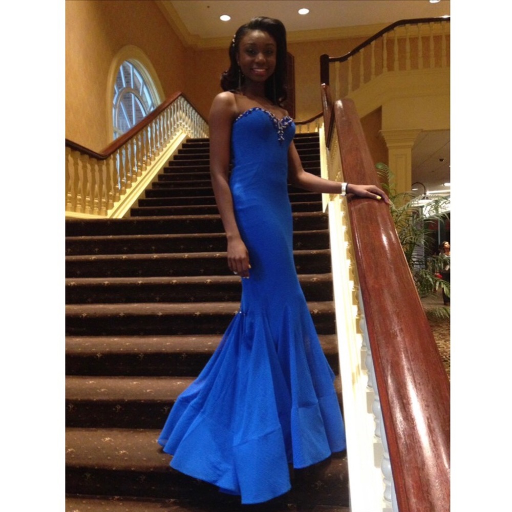 Blue gown